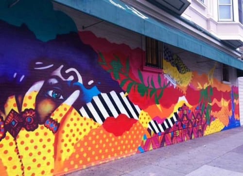 Arabic Influences | Street Murals by Dina Saadi | 9th St and Valencia St., San Francisco, CA in San Francisco