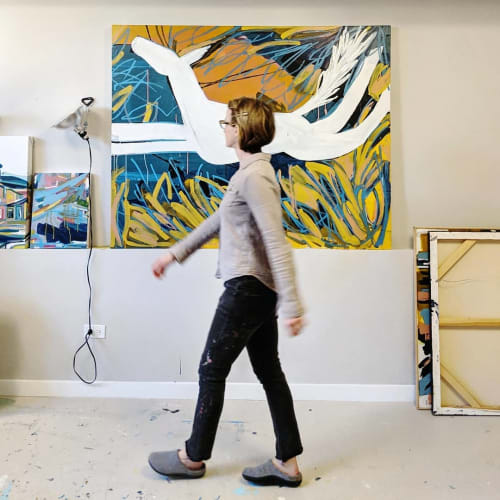 Abstract Painting | Oil And Acrylic Painting in Paintings by Anne Abueva Studio