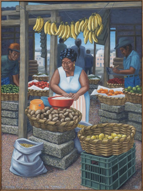Tia Tranquila | Paintings by Arthur Koch | Portola Branch Library 380 Bacon St, San Francisco, CA 94134 in San Francisco