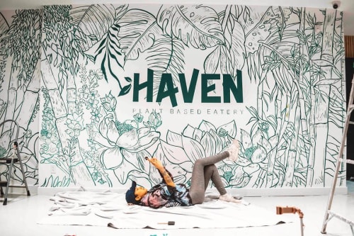 Haven Eatery Mural | Murals by Graphic Tina | Toronto in Toronto