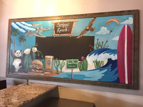 Mural | Murals by Hanna's Murals | Bruski Burgers and Brew in San Diego