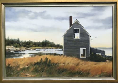 Fish House, Vinalhaven | Paintings by Nancy Baker