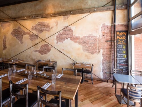 Wall Treatments | Wall Treatments by Heritage Salvage | Belly Left Coast Kitchen & Tap Room in Santa Rosa