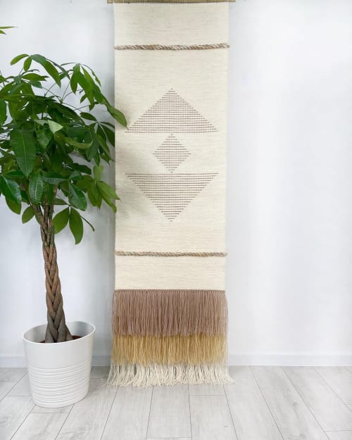 Woven Diamond Tapestry | Wall Hangings by Lale Studio