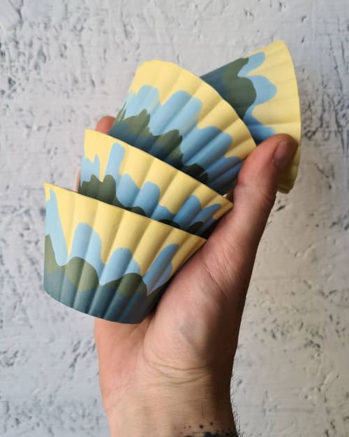 Umbrella Wave | Cups by BasicartPorcelain