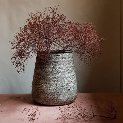 Pithos Black Stoneware | Vases & Vessels by Elena Vasilantonaki