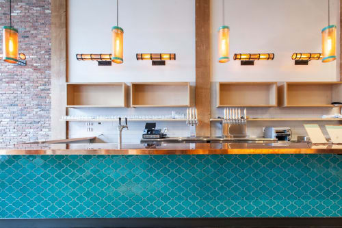 Turquoise Moroccan Tiles | Tiles by Fireclay Tile | Soma Eats in San Francisco