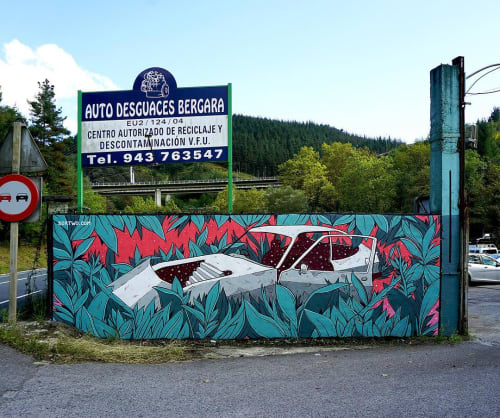 SCRAP | Murals by Sortwo | AUTO DESGUACES BERGARA in Bergara