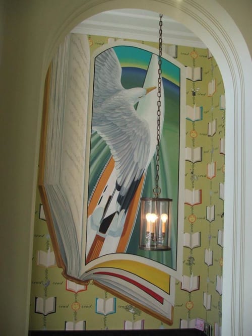 Mural | Murals by Thomas Melvin Painting Studio | Lake Forest Library in Lake Forest