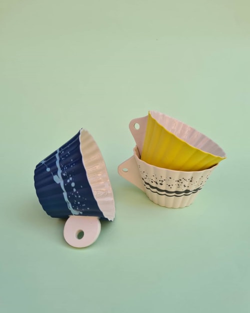 Umbrella Ceramic Mugs | Cups by BasicartPorcelain