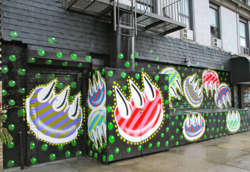 Claw Graffiti | Murals by Claw Money | Starbucks, Delancey Street in New York
