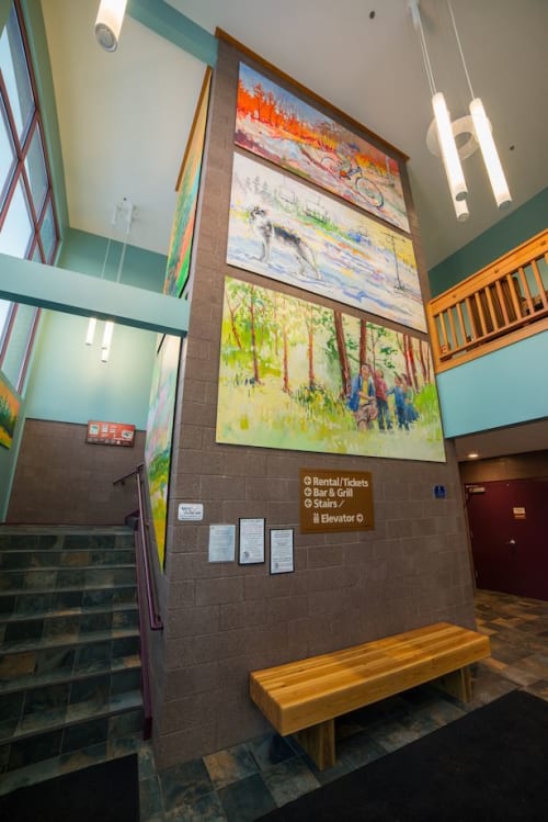 Spirit Mountain Mural | Murals by Adam Swanson | Spirit Mountain Recreation Area in Duluth