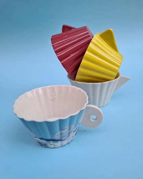 Umbrella Ceramic Mug | Cups by BasicartPorcelain