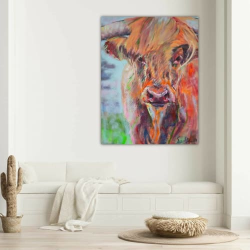Highland Cow Painting | Paintings by Liesbeth Serlie