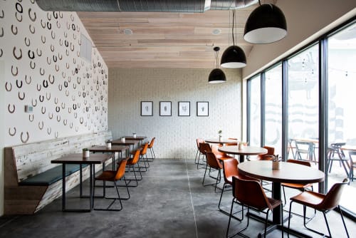 Pressed Plaster | Wall Treatments by Suzanne Allen Studio | Lewis Barbecue in Charleston