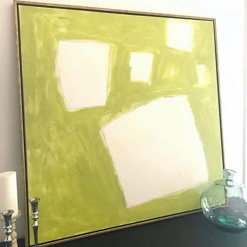 Let Me Count The Ways: Shapes in Chartreuse | Paintings by Sarah Trundle