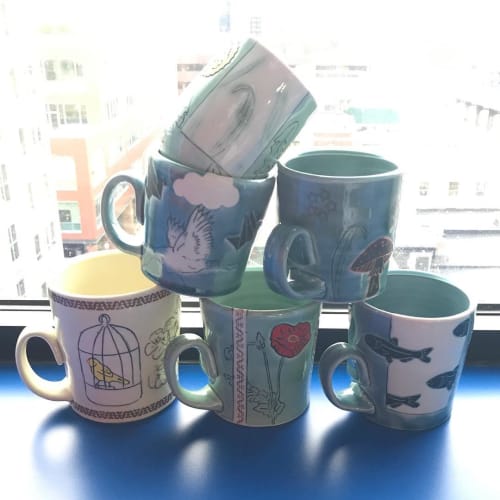 Ceramic cups | Cups by MeghCallie Ceramics