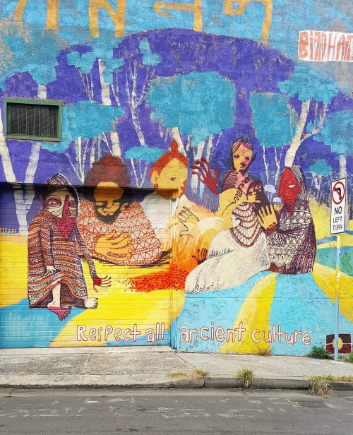Respect All Ancient Culture Mural | Street Murals by Neil Tomkins