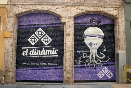 Mural | Street Murals by KRAM | El dinàmic de BCN in Barcelona