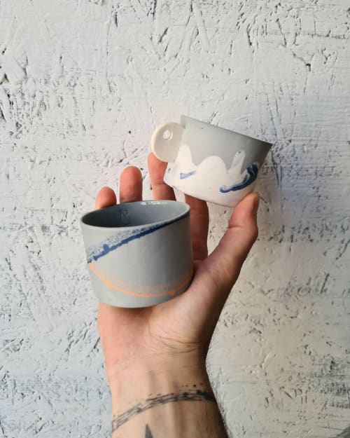 Basic M and Mountain M | Cups by BasicartPorcelain