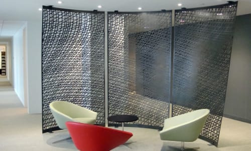 SNR Denton Screen Walls | Divider in Decorative Objects by Amuneal | Dentons in New York