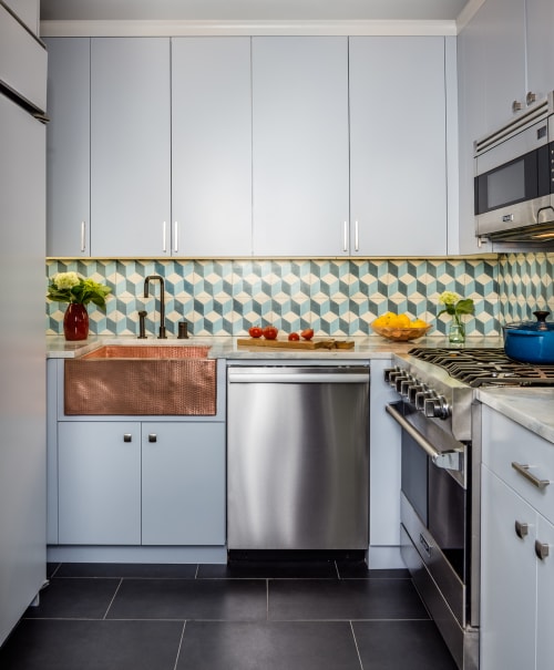 Artisan Cement Kitchen Backsplash Tile by Amethyst Artisan ...