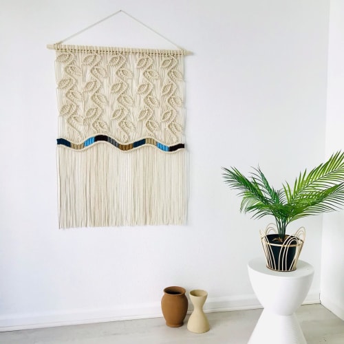 Modern Macrame tapestry- Meditation | Macrame Wall Hanging by YASHI DESIGNS