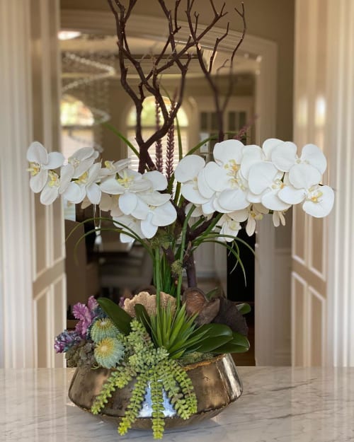 Silk Orchid Arrangement | Floral Arrangements by Fleurina Designs