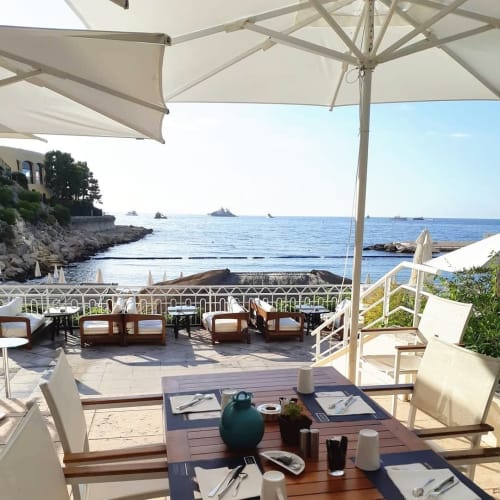 Long Beach Dining Furniture | Tables by Rausch International | Le Méridien Beach Plaza in Monaco
