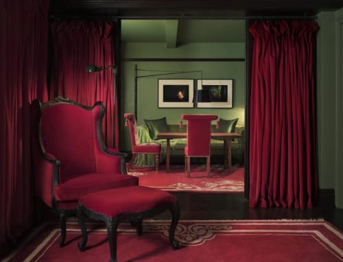 Smoke Wing Chair and Ottoman | Chairs by Maarten Baas | Gramercy Park Hotel in New York
