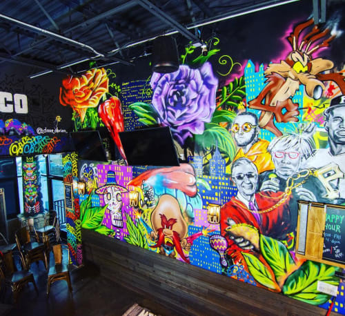 Mural | Murals by John Maurice Muldoon | Lowkey Taco in Robinson Township
