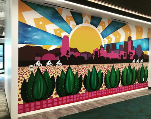 Phoenix Mural | Murals by Lauren Lee Fine Art | Greater Phoenix Economic Council in Phoenix