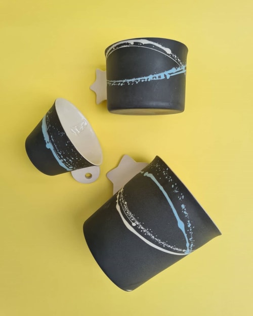 Gece Ceramic Mug | Cups by BasicartPorcelain
