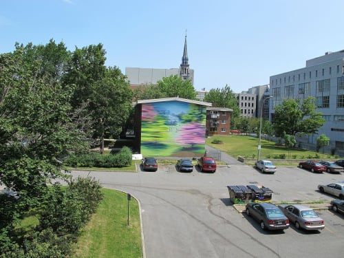 Breath of Spring | Murals by Phillip Adams | Jeanne-Mance Housing Corporation in Montréal