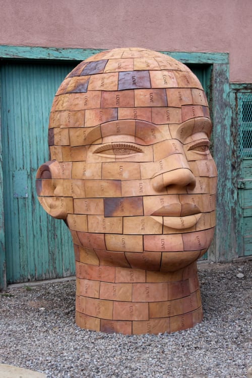 Brickhead LOVE | Sculptures by James Tyler | Nuart Gallery in Santa Fe