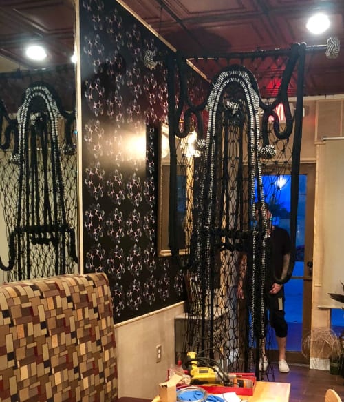 Macrame Curtain By Kandilandia Seen At Silverlake Bistro Miami
