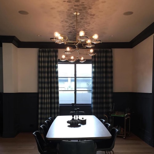Lens Chandelier | Chandeliers by Neptune Glassworks | Private Residence - Los Angeles in Los Angeles