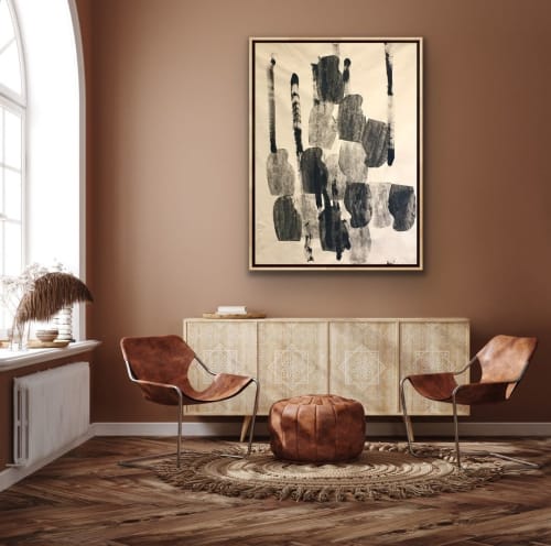 Michael Cutlip's Geometric Painting | Oil And Acrylic Painting in Paintings by Upstart Modern