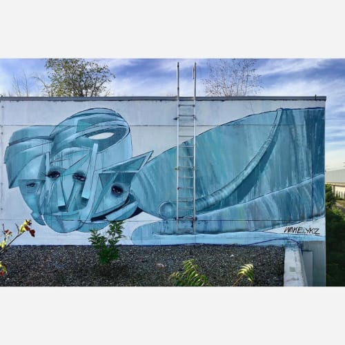 Urban Art Mural | Street Murals by Giorgos Beleveslis (wake_ykz)