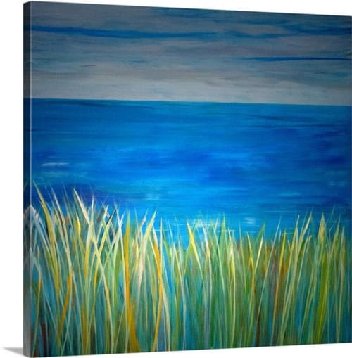 Beach Painting | Oil And Acrylic Painting in Paintings by Debby Neal Arts