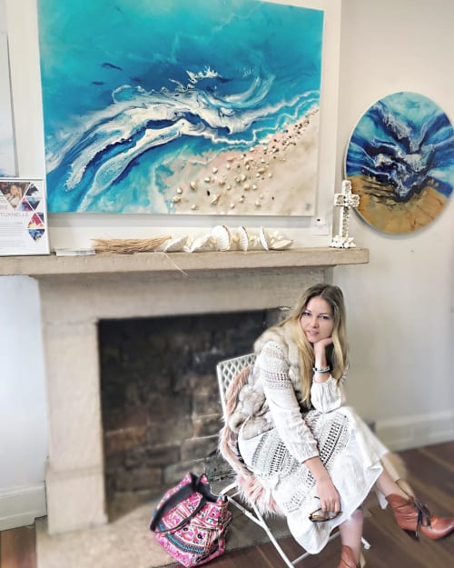 Ocean Inspired Resin Artwork | Paintings by ANTUANELLE