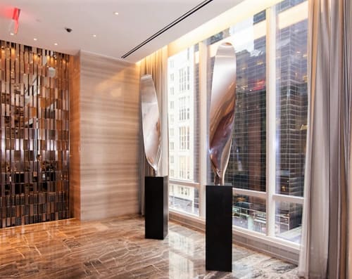Propeller Diptych | Sculptures by Rob Fischer | Park Hyatt New York in New York
