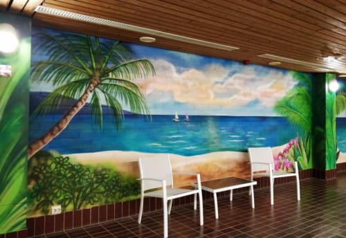 Indoor Mural | Murals by Salla Ikonen | Hopeaniemi Resort in Nummela
