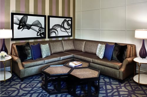 Black and White Abstract | Paintings by Irena Orlov | Kimpton Hotel Monaco Washington DC in Washington