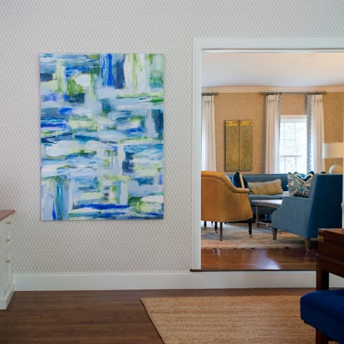 Seven Pools | Oil And Acrylic Painting in Paintings by Carolyn Mackin