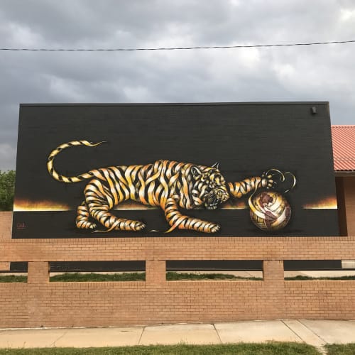 “Stripped of Stripes” | Murals by Otto Schade | Eagleton Elementary School in Denver