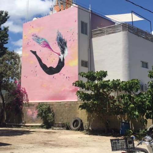 Mother of Gemini (Leda) | Street Murals by Yvette Vexta