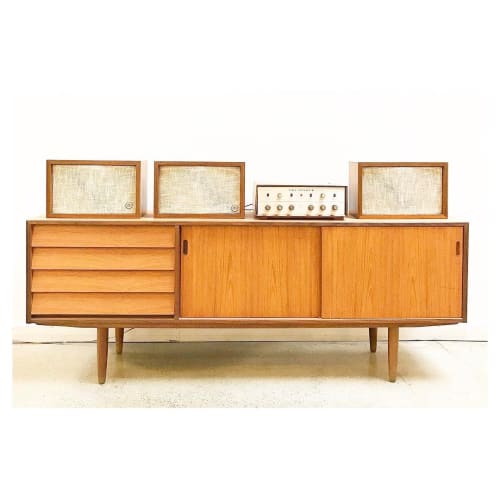 Vintage Rectangle Wood Credenza By Hans J Wegner Seen At Vive La