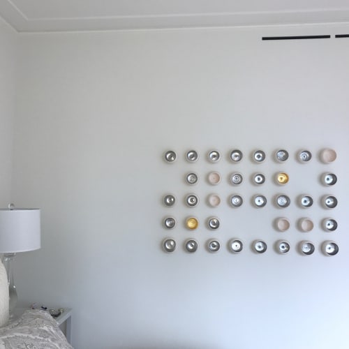 Moon Fall Gold | Wall Sculpture in Wall Hangings by Lucrecia Waggoner