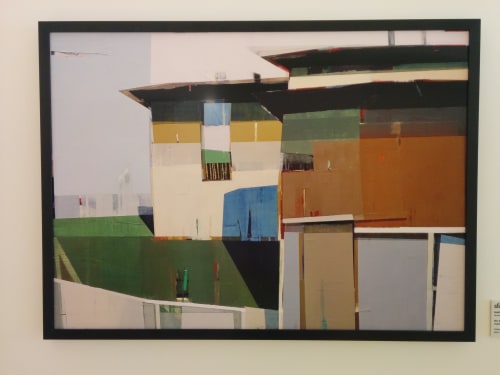 Two Storied House with a Backyard | Paintings by Siddharth Parasnis | Zuckerberg San Francisco General Hospital and Trauma Center in San Francisco